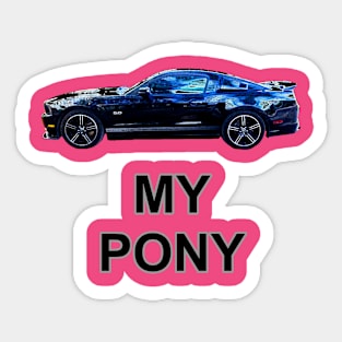 My Pony BLK50 Neon Sticker